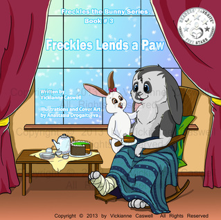 Photo of Freckles the Bunny Series, Book # 3: Freckles Lends a Paw book cover